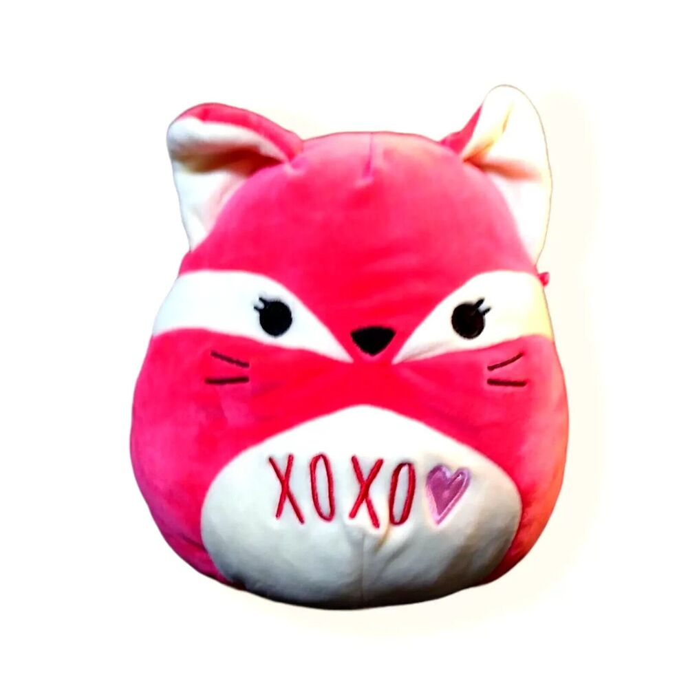 Squishmallows Xoxo Pink Fern The Fox 9" Valentine Plush Staffed Animal Gift